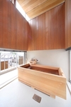 浴室　木製の浴槽